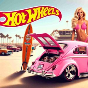 BArbie 1969 Pink, Rear-Loading Volkswagen Beach Bomb - Barbie & Hot Wheels