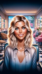 Barbie Sequel - Barbie at the Glamifornia Style Lounge in Malibu