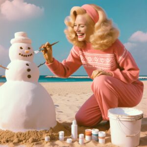 Malibu Barbie with Frost the Snowman