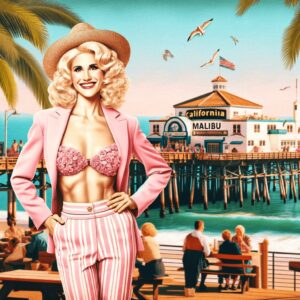 Roseanne Barr: Hollywood, Barbie, and the Pink Parade - Malibu Barbie Sequel - Malibu blonde Malibu Pier 2